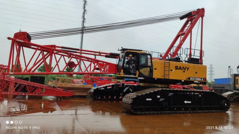 S. Any Scc1500A 150 Ton Crawler Crane with 76m Boom Length