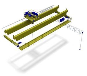 Industrial 10 Ton Double Girder Top Running Electric Overhead Bridge Crane Kit