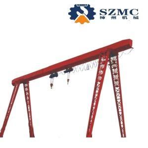 Lifting Equipment&#160; Mhe Truss Single Girder Gantry Crane with Double Electric Hoist 2t ~32t