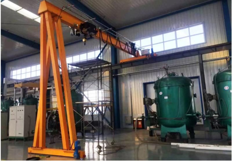 High Quality 6 Ton Electric Hoist Semi Girder Gantry Crane Price