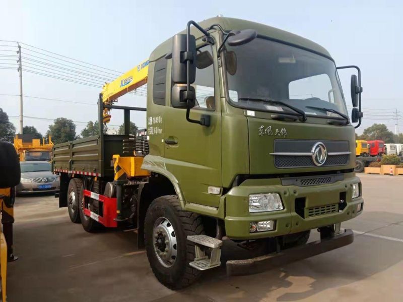 6X4 Dongfeng Hydraulic Telescopic Straight Arm Truck Crane