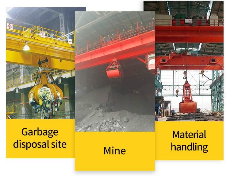 10ton 20ton Grab Overhead Crane with Bucket From China Manufacture with Hook