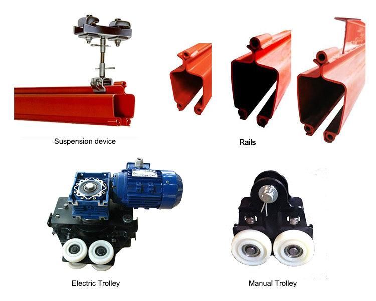 Light Weight Monorail Overhead Crane System with Chain Hoist