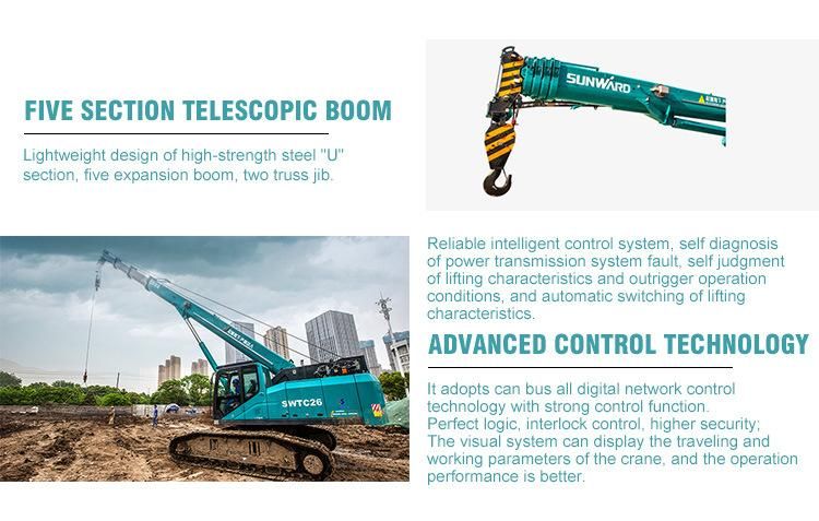 Sunward Swtc10 Crane 100 Ton Mobile with Factory Prices