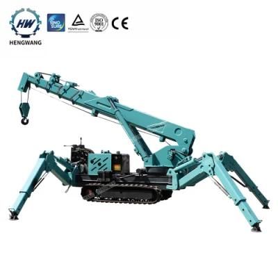 Chinese Factory 3 Ton Telescopic Tricycle Mini Crawler Crane for Sale