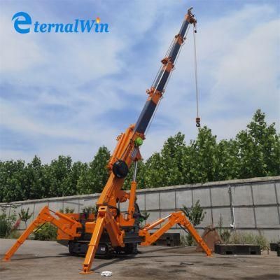 Construction Used China Mobile Lifting Machinery Factory 3t/5t/8t Chinese Crawler Spider Cranes Price with Booms