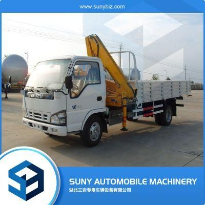 3 Ton Isuzu Knuckle Boom Pickup Hydraulic Mini Truck Mounted Crane for Sale