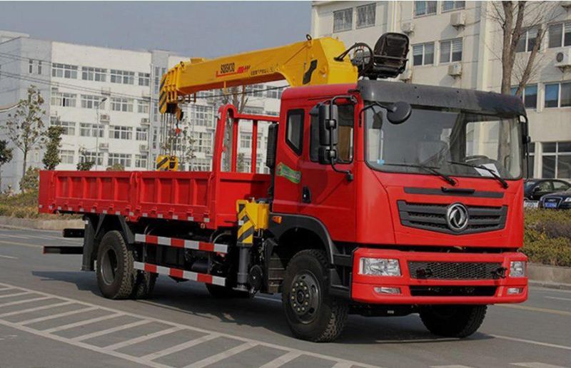 China Dongfeng Cheap Price with High Quality 8 Ton Construction Service Truck with Crane