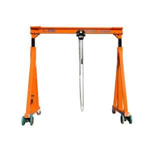 Wheel Walking Manual Gantry Crane Portable Crane