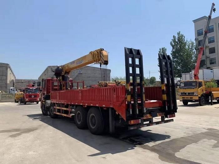 Shacman 8X4 14tons 16tons Construction Service Truck Crane with Hydraulic Telescopic Booms The Factory Sales