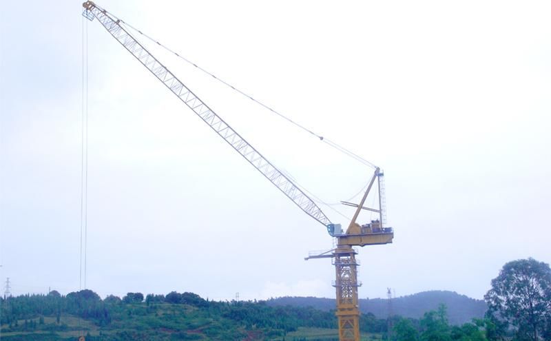 Max Load 6 Ton Luffing Tower Crane Jib Crane Tower Cranes 40m Boom Length