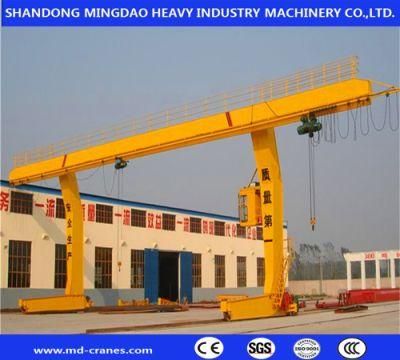 L Type Single Beam Girder Single Leg Gantry Crane with Hook and Electric Hoist