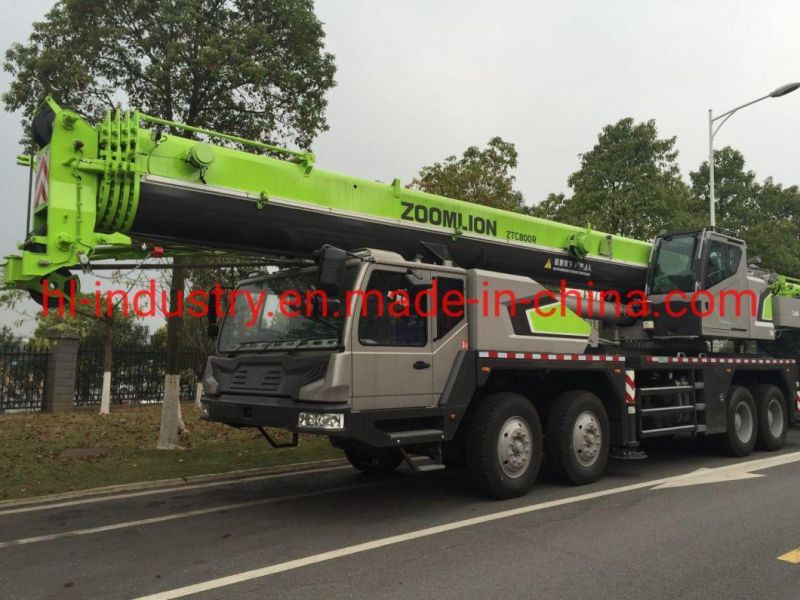 Zoomlion 80 Ton Mobile Truck Crane with Right Hand Drive Truck Crane with Best Lifting Crane Peformance