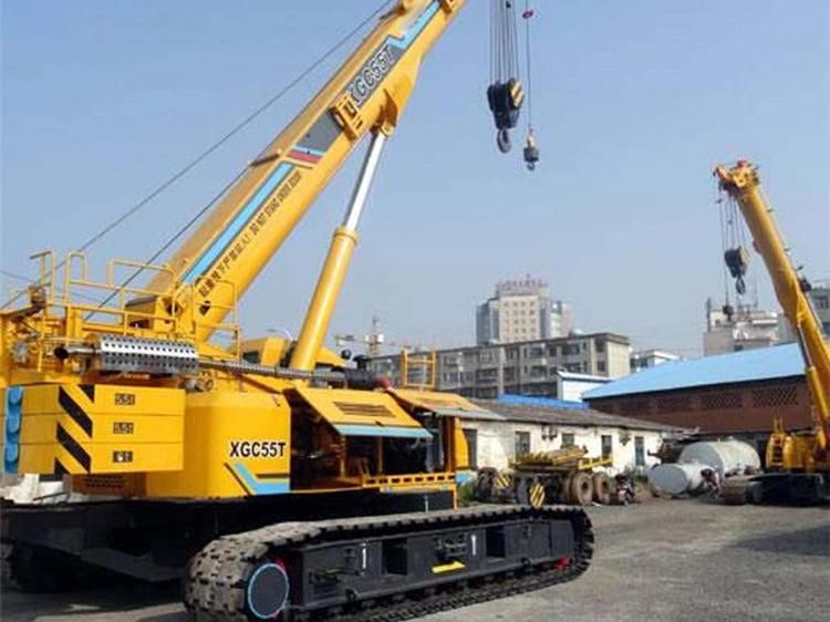 Hot Sale Model Xgc55 Crane Crawler 50 Ton Crawler Crane with Jib for Sale