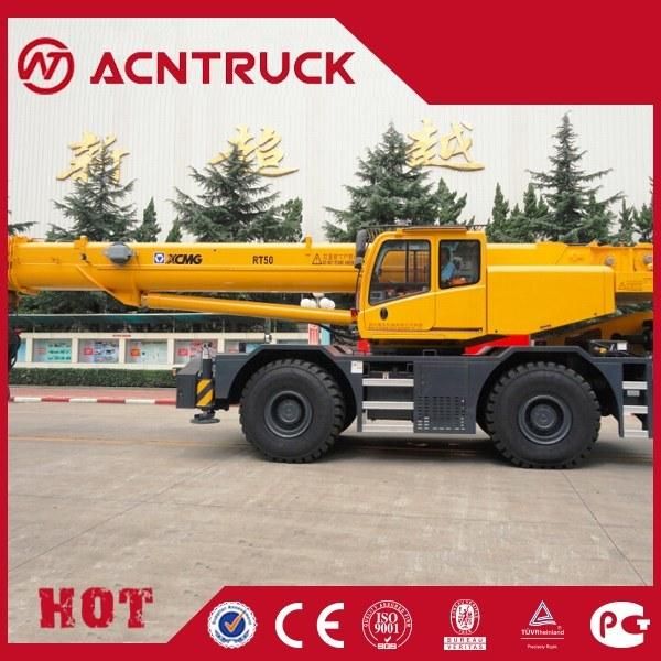 Cheap China Brand Rt50 50ton Rough Terrain Crane