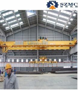 Widely Applied in Workshop QC Electromagnetic Double Girder Overhead Crane Hot Sale in South America