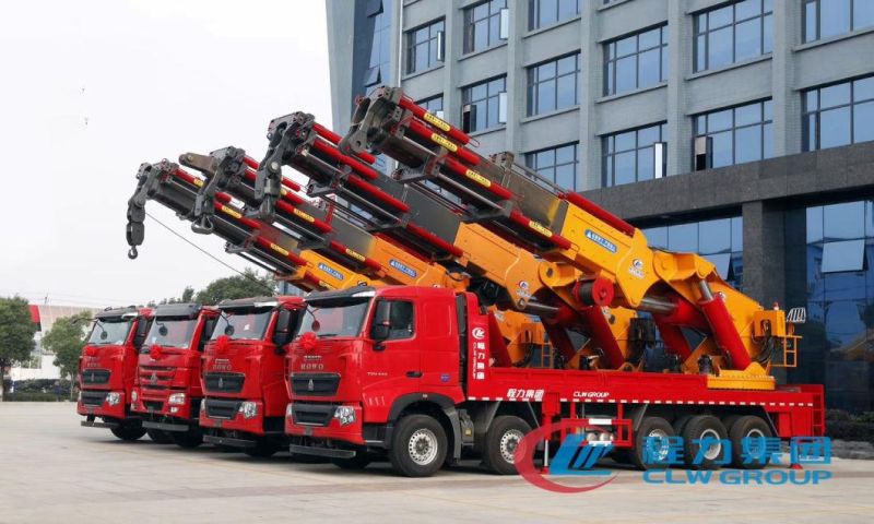 HOWO China Military Quality Heavy Duty 100ton Truck Crane 120tons Truck Mounted Crane Lorry-Mounted Crane