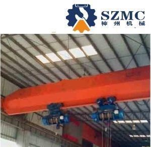 Lde 1t 2t 3t 5t 10t Remote Control Movable Travel Electric Double Hoist Single Girder Overhead Bridge Crane