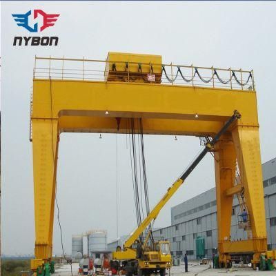 China Cheap Heavy Duty Ground Rail Traveling Double Beam Gantry Crane