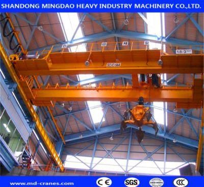 Best Selling 25ton Grab Bucket Overhead Crane for Customer Design