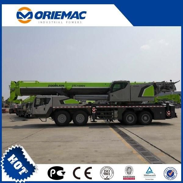Lifting Construction Machinery Zoomlion 100 Ton Hydraulic Boom Mounted Mobile Truck Crane Ztc1000V