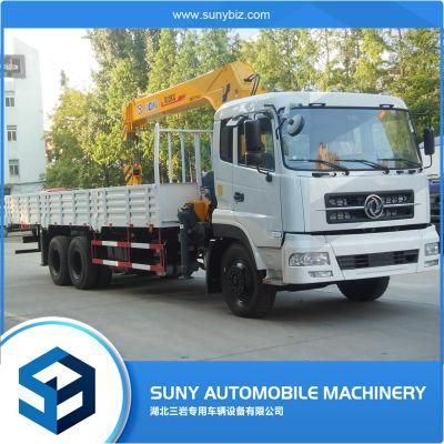 Dongfeng 14ton Pickup Truck Crane Folding Boom Lifting Truck Mounted Crane