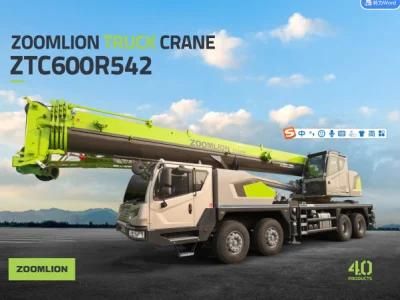 Zoomlion 60 Ton Hydraulic Mobile Crane Ztc600r542 Telescopic Boom Truck Mounted Lift Crane