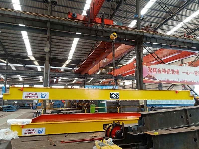 Ce Approved Brand New Air + Ground Operation Single Girder Overhead Crane with 10-25t Lift Capacity