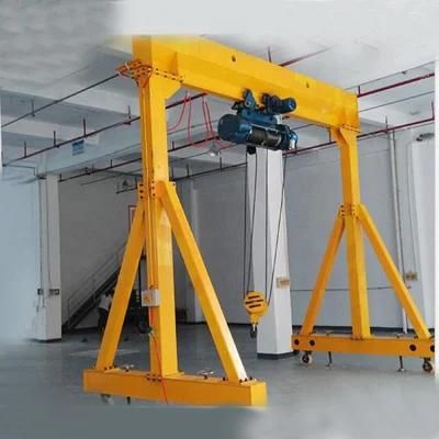 Aluminum Alloy Mobile Portable Gantry Crane with 4 Wheels for Workshop