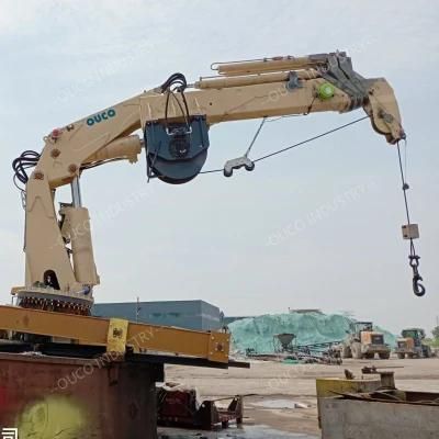 Ouco for Sale 1.5t12m Folding Telescopic Marine Crane with Excellent Technology