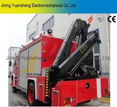 China Manufacturer 5 Ton Hydraulic Mounted Mobile Knuckle Boom Crane for Fireman Engine