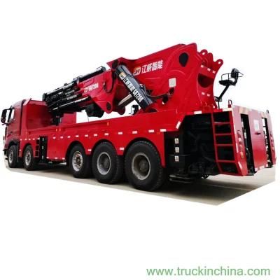 Sq7200 Knuckle Crane 360 T. 2m Mounted on HOWO 10X4 Heavy Duty Truck 440HP Hoist 180 Ton at 4m