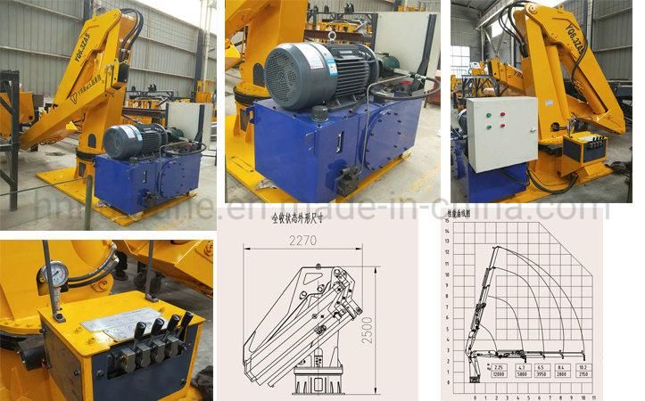 Ship Used Deck Crane, Telescope Boom Hydraulic Marine Crane