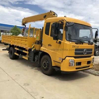 Dongfeng 4X2 Rhd Vehicle Mounted Crane with 3 Section Arm