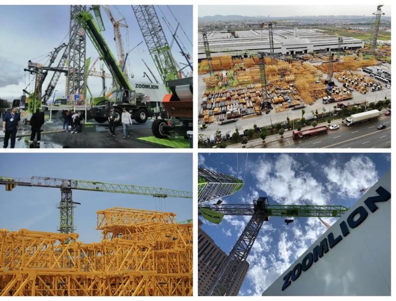 ZOOMLION WA6013-6A/F Construction Machinery 6t Flat-Top / Luffing Jib / Hammer Head Tower Crane