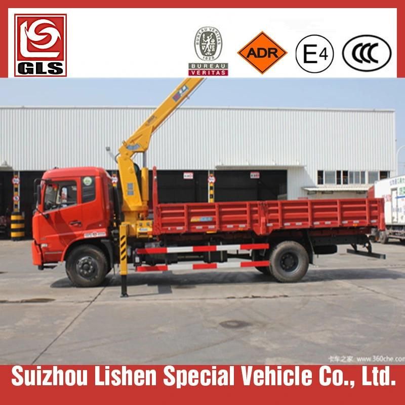 6.3ton 6 Wheelers Truck Mounted Crane Boom Truck 6.3 Ton Crane Truck