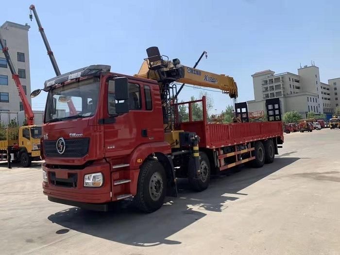 China New Factory Sales Shacman 8X4 12t 14t 16t 20t Truck Crane