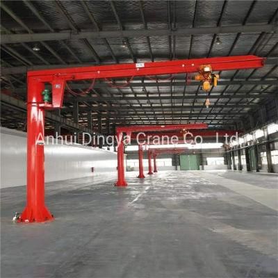 Crane Manufacturer 2 Ton Standing Jib Crane with Radio Controlled Pendent Control
