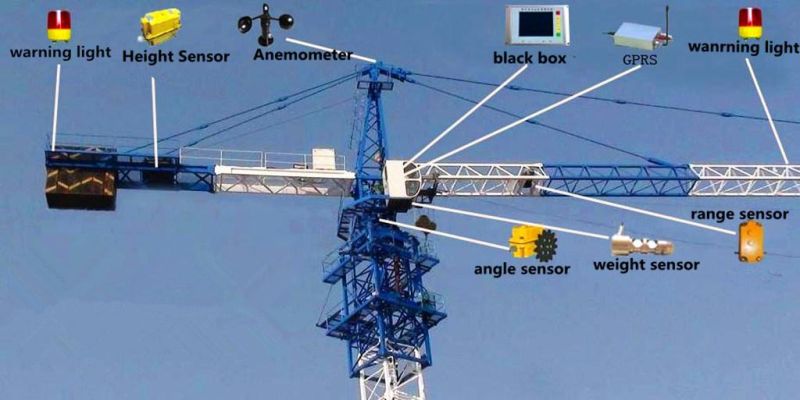 4808 4ton Tower Crane Free Standing Height