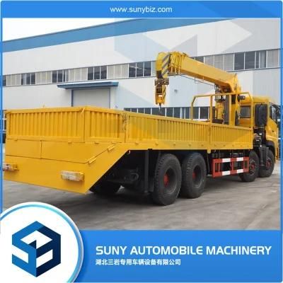 Straight Arm Crane 12 Ton with 8X4 Dongfeng Cargo Truck