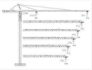 Tower Crane Q7022 16t Max Load 180m Max Height