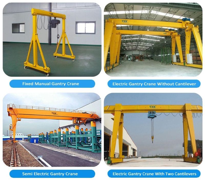 Txk 5ton 10ton 15ton Electric Running Outdoor Mobile a-Frame Gantry Crane