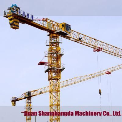 CE Certificate Construction Machinery Qtp63-5510-6t Construction Hoisting Flat-Top Tower Crane