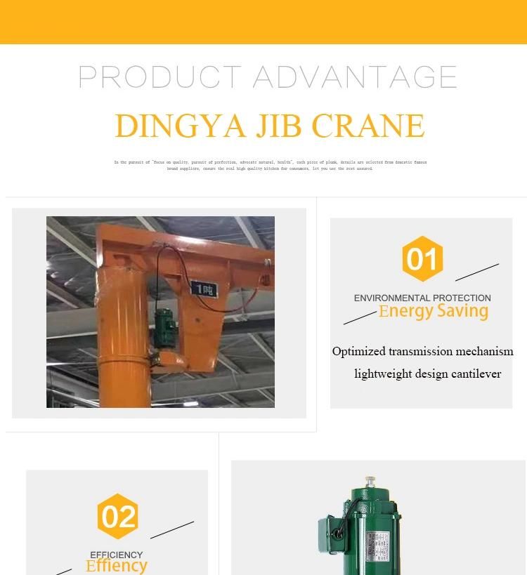 Good Price Jib Crane 1 Ton with Electric Hoist Used in Workshop