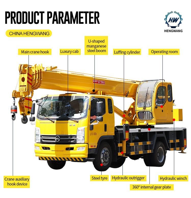 10 Ton 12 Ton 16 Ton Hydraulic Pick-up Strong Boom Truck Crane