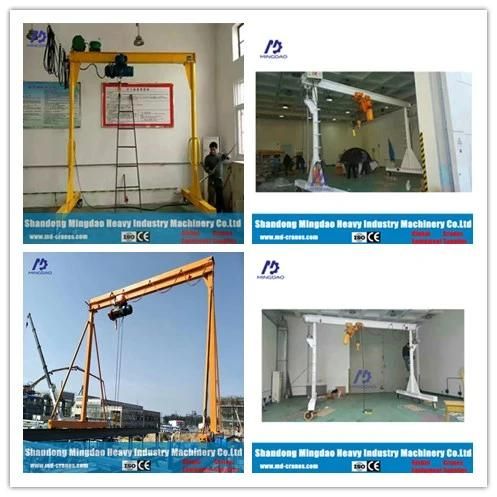 1ton Portable Lifting Mini Gantry Crane with Sufficient Supplies