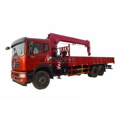 Dongfeng Isuzu Foton Hydraulic Lift 8 10 12 Ton Truck Mounted Mobile Telescopic Boom Crane Truck with Folding Straight Knuckle Boom Crane