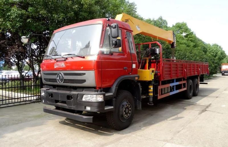 Dongfeng/HOWO/Foton/Isuzu/FAW 6*4 10ton Hoisting Truck Mounted with Hydraulic Straight 4-Arm Telescopic Boom Crane