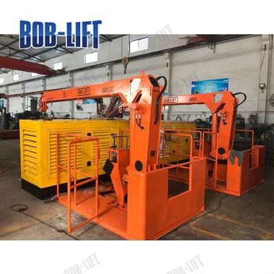 Small 2 Ton Fixed Boom Engine Cargo Ship Loader Crane