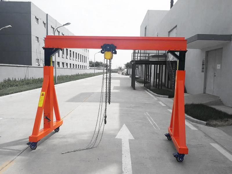 Height Adjustable Mobile Gantry Crane 100kg - 10t by Manual Screw